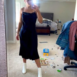 Black Silk long dress